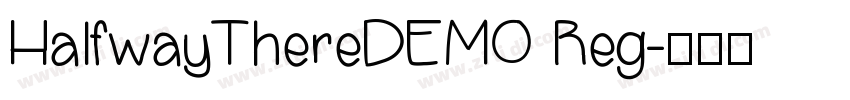 HalfwayThereDEMO Reg字体转换